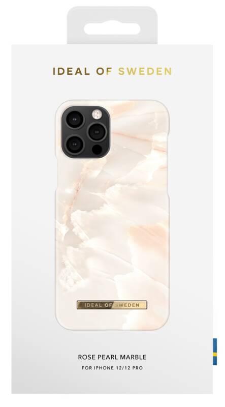 Kryt na mobil iDeal Of Sweden Fashion na Apple iPhone 12 12 Pro - Rose Pearl Marble