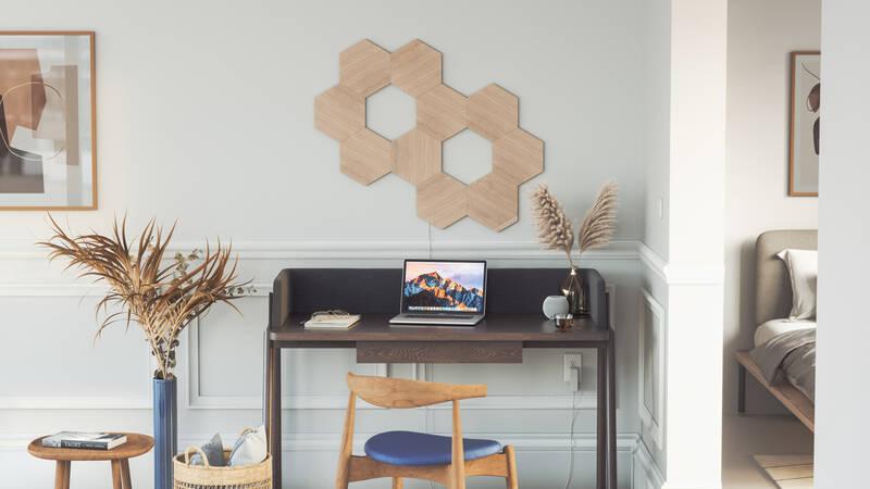 LED světlo Nanoleaf Elements Hexagons Expansion Pack 3ks dřevo