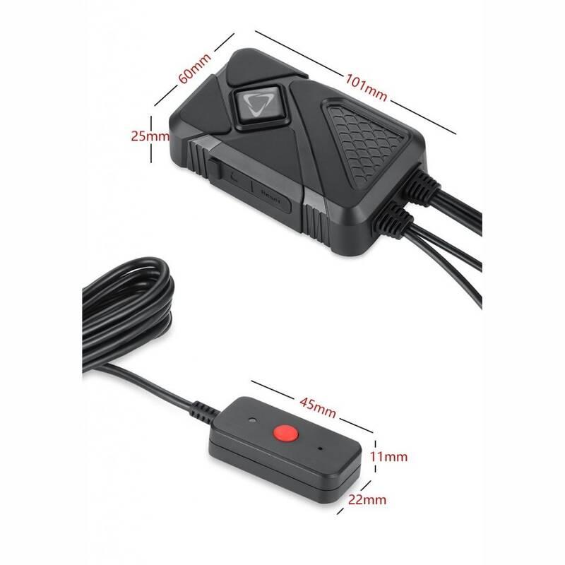 Motokamera CEL-TEC MK02, Dual černá