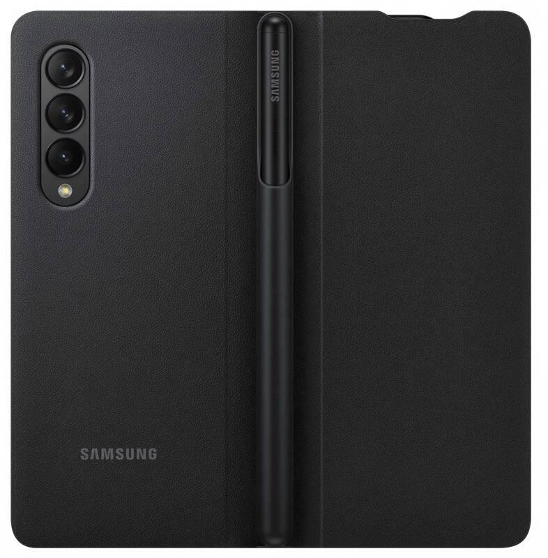 Pouzdro na mobil flipové Samsung Flip Cover Galaxy Z Fold3 s perem černé