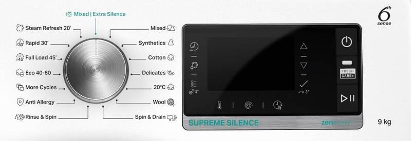 Pračka Whirlpool Supreme Silence W6 W945WB EE bílá