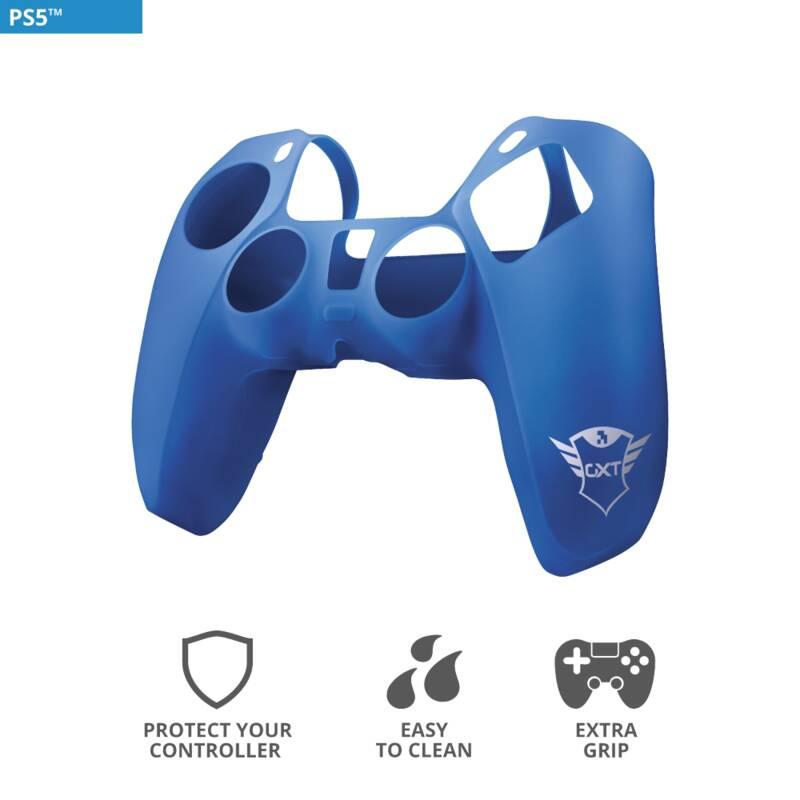 Příslušenství Trust GXT 748 Controller Silicone Sleeve pro PS5 modré