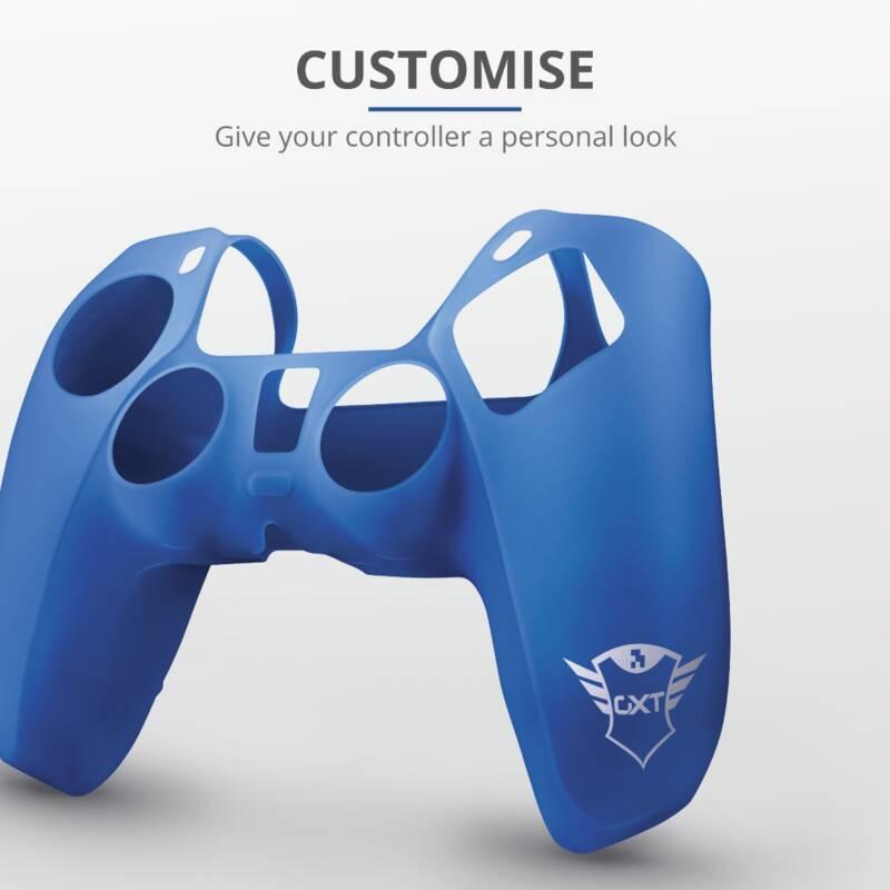 Příslušenství Trust GXT 748 Controller Silicone Sleeve pro PS5 modré