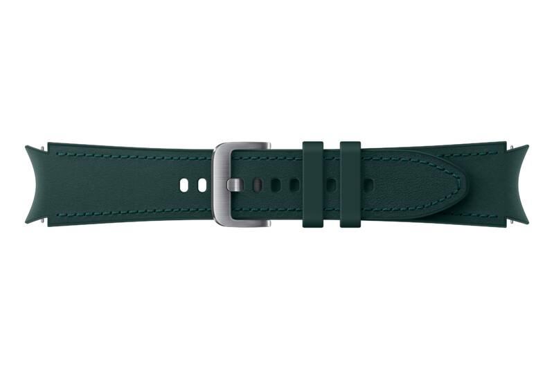 Řemínek Samsung Galaxy Watch4 Classic 42mm, hybridní kožený zelený