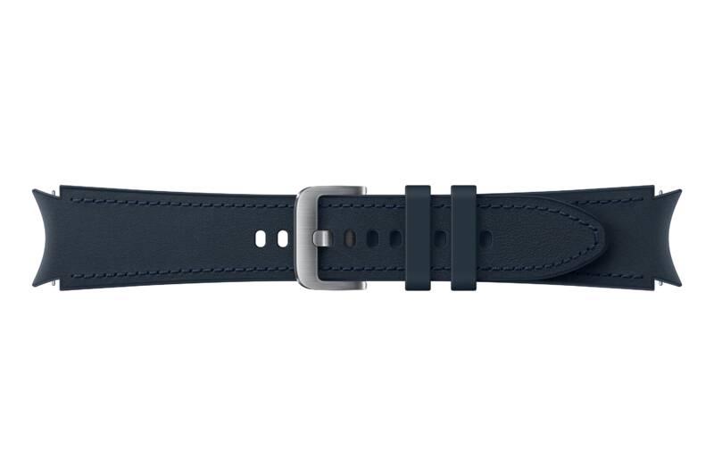 Řemínek Samsung Galaxy Watch4 Classic 46mm, hybridní kožený modrý
