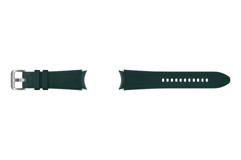 Řemínek Samsung Galaxy Watch4 Classic 46mm, hybridní kožený zelený