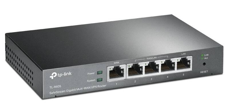 Router TP-Link TL-R605 VPN Omada SDN šedý