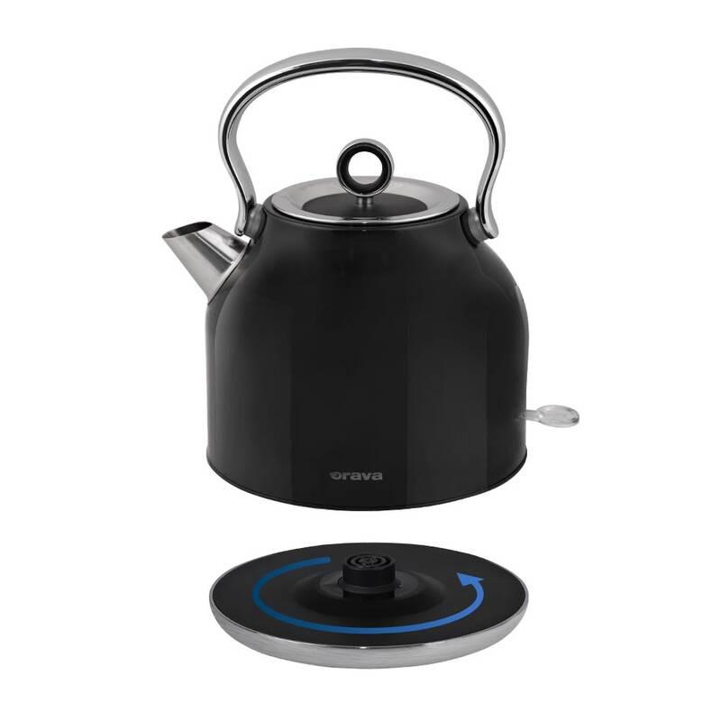 Rychlovarná konvice Orava Hiluxe-1 B, 1,7 l černá