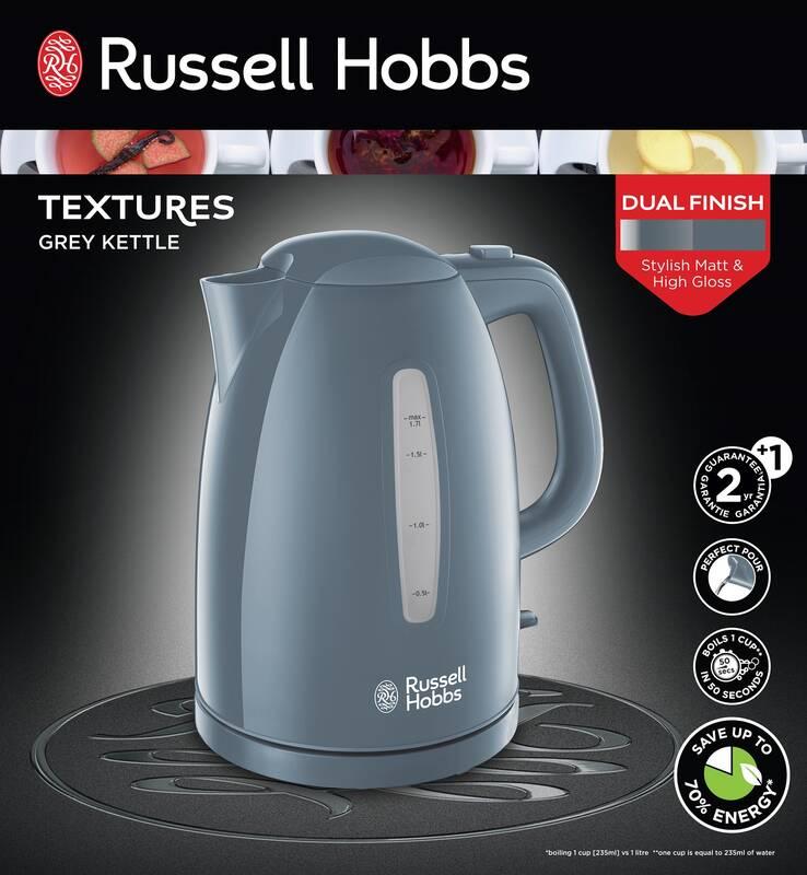 Rychlovarná konvice RUSSELL HOBBS 21274-70 Textures Grey šedá