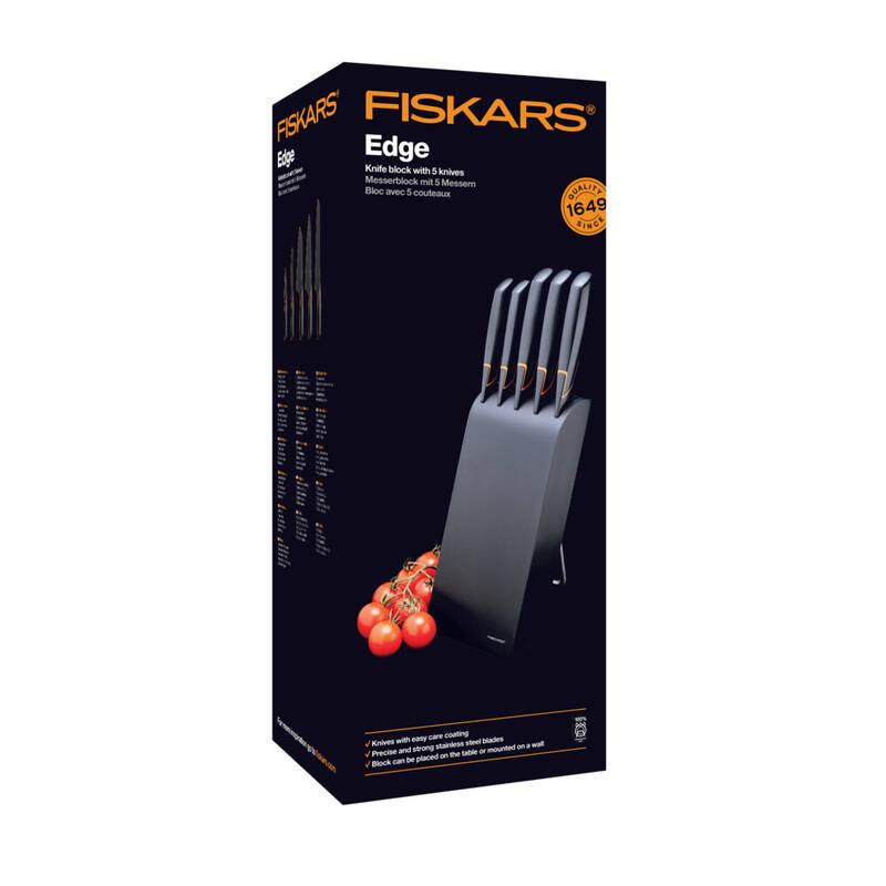 Sada kuchyňských nožů Fiskars Edge 5 ks blok, Sada, kuchyňských, nožů, Fiskars, Edge, 5, ks, blok
