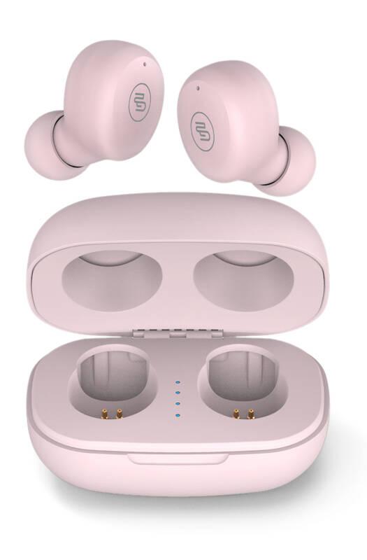 Sluchátka GoGEN TWS CREW růžová