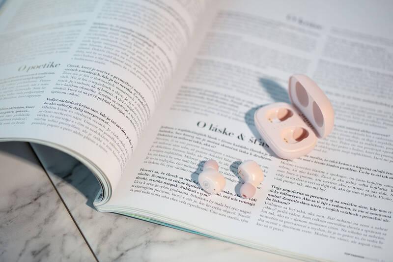 Sluchátka GoGEN TWS CREW růžová