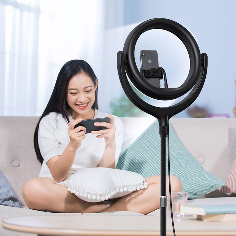 Světlo devia selfie stojan se světelným prstencem 12" černé