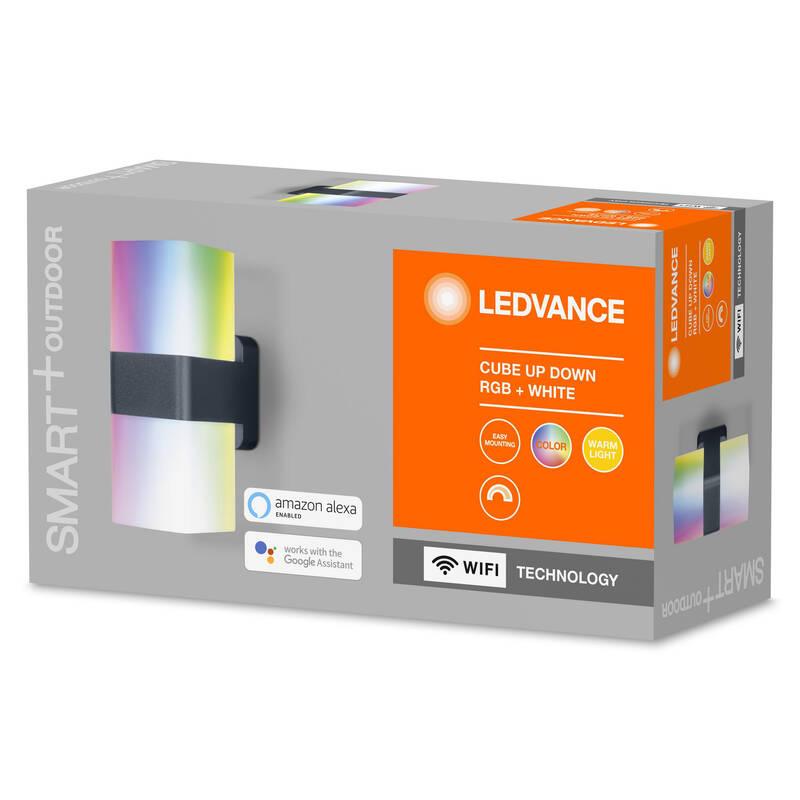 Venkovní svítidlo LEDVANCE SMART Cube Multicolor Updown šedé