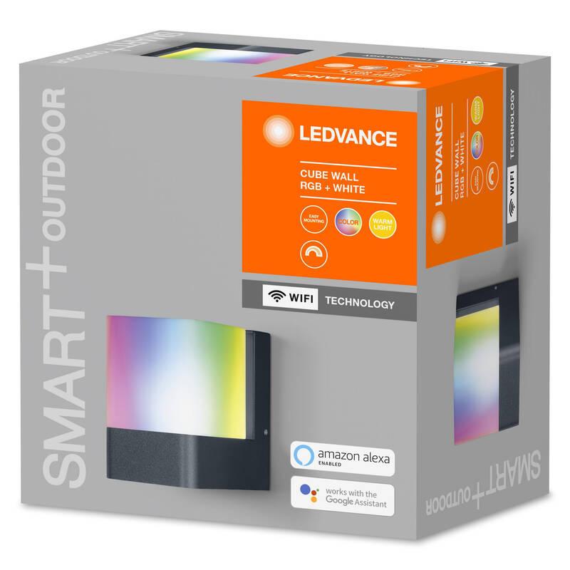 Venkovní svítidlo LEDVANCE SMART Cube Multicolor Wall šedé