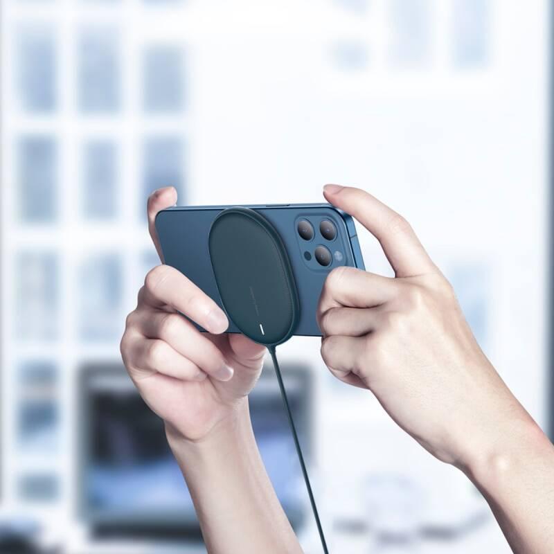 Bezdrátová nabíječka Baseus Light Magnetic modrá