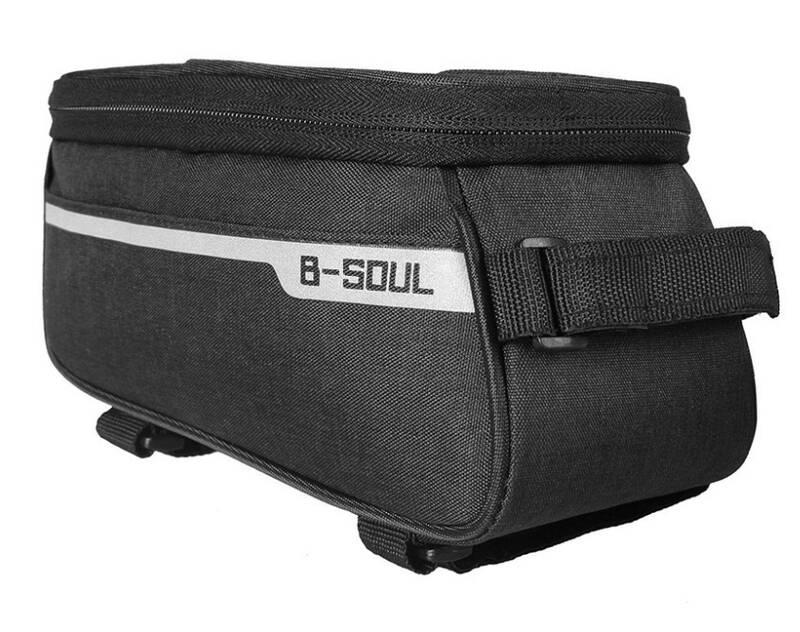 Brašna na kolo Forever s pouzdrem na telefon černá