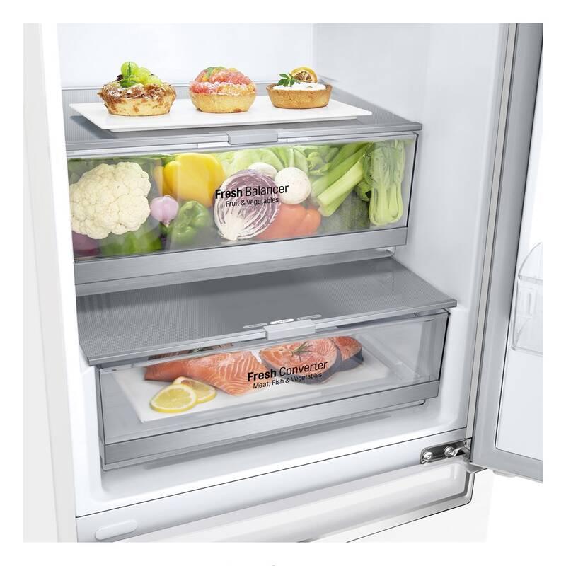 Chladnička s mrazničkou LG GBB72SWDMN bílá