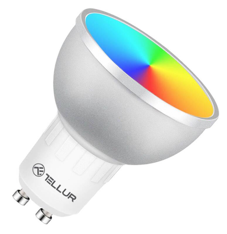 Chytrá žárovka Tellur WiFi Smart LED RGB GU10, 5 W, teplá bílá, Chytrá, žárovka, Tellur, WiFi, Smart, LED, RGB, GU10, 5, W, teplá, bílá