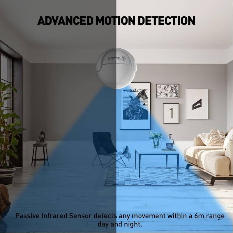 Detektor pohybu Tellur WiFi Smart, PIR, Detektor, pohybu, Tellur, WiFi, Smart, PIR