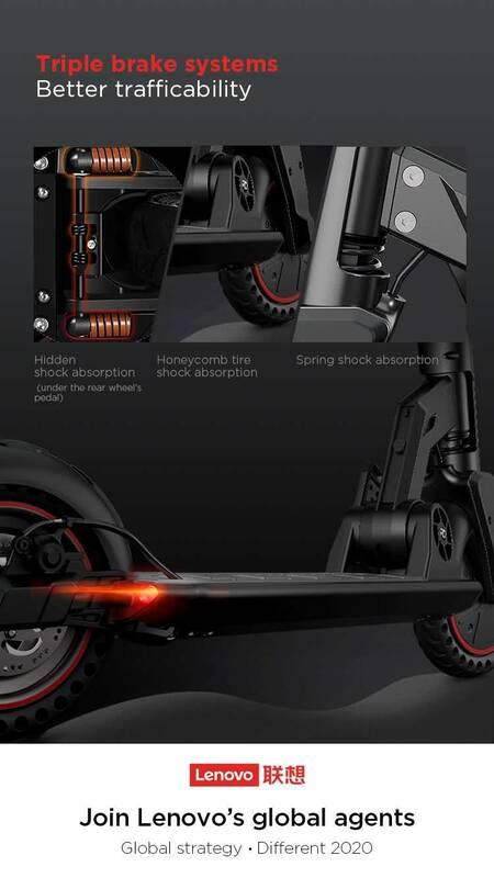 Elektrická koloběžka Lenovo Electric Scooter M2 Black černá