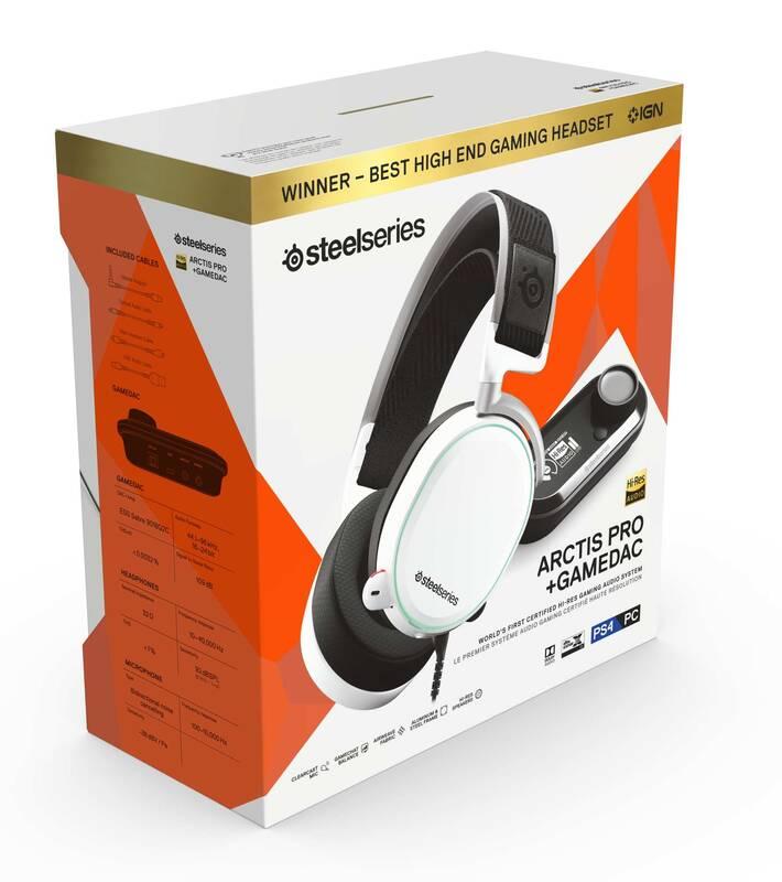 Headset SteelSeries Arctis Pro GameDAC bílý