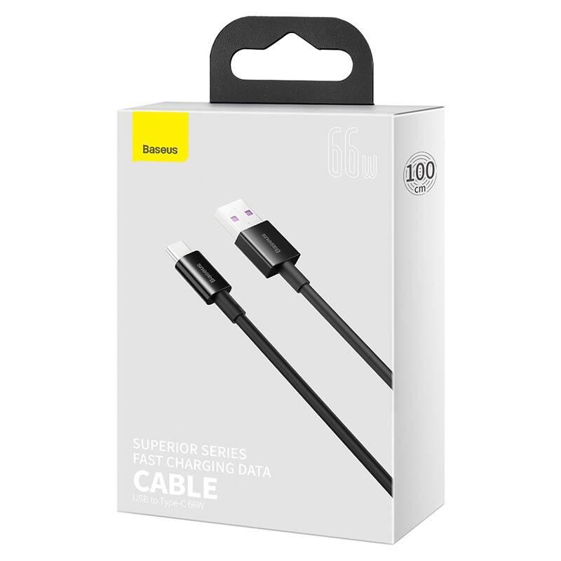 Kabel Baseus Superior Series USB USB-C 66W, 2m černý