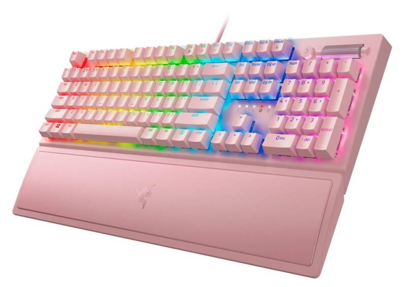 Klávesnice Razer BlackWidow V3 - Green Switch - US růžová