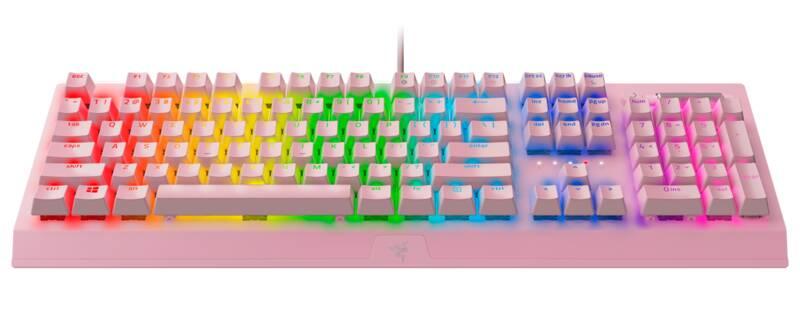 Klávesnice Razer BlackWidow V3 - Green Switch - US růžová