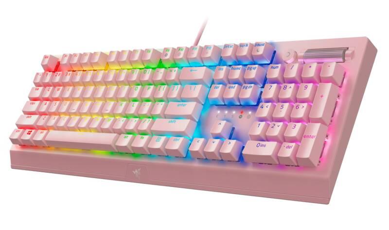 Klávesnice Razer BlackWidow V3 - Green Switch - US růžová