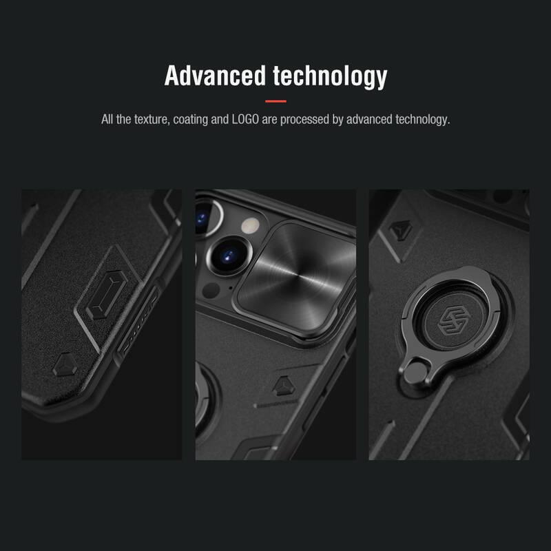 Kryt na mobil Nillkin CamShield Armor na Apple iPhone 13 Pro Max černý
