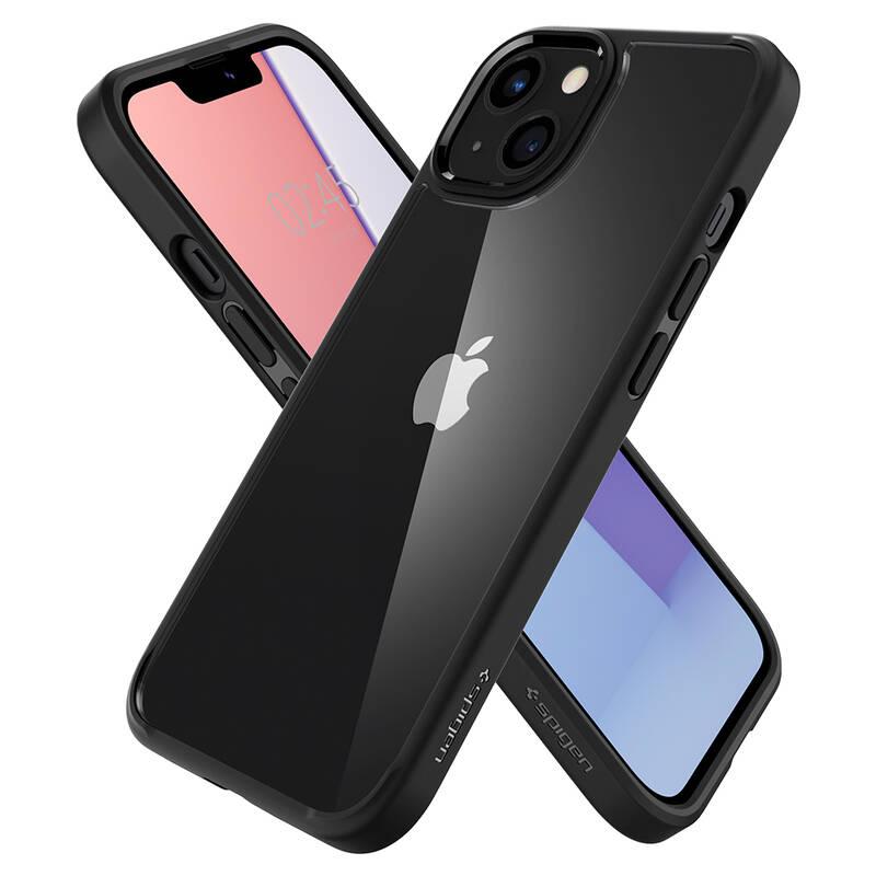 Kryt na mobil Spigen Crystal Hybrid na Apple iPhone 13 černý průhledný, Kryt, na, mobil, Spigen, Crystal, Hybrid, na, Apple, iPhone, 13, černý, průhledný