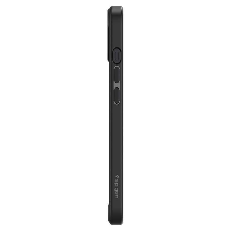 Kryt na mobil Spigen Crystal Hybrid na Apple iPhone 13 mini černý průhledný