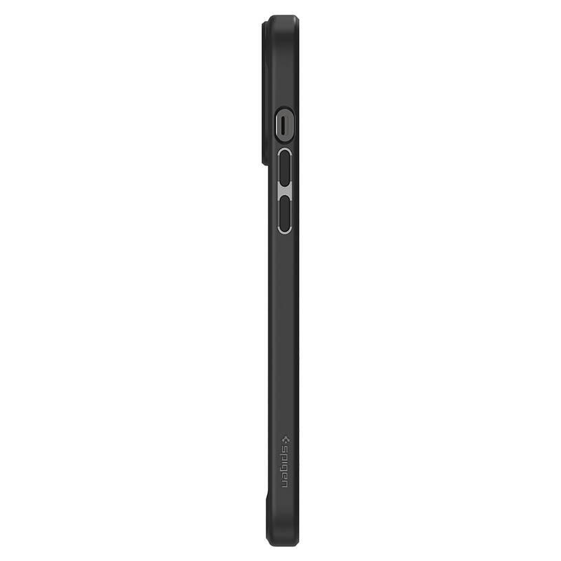 Kryt na mobil Spigen Crystal Hybrid na Apple iPhone 13 Pro Max černý průhledný
