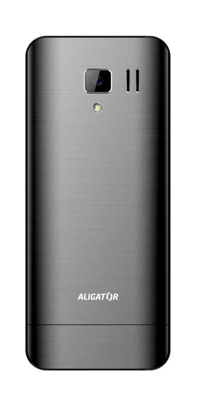 Mobilní telefon Aligator D950 Dual Sim šedý