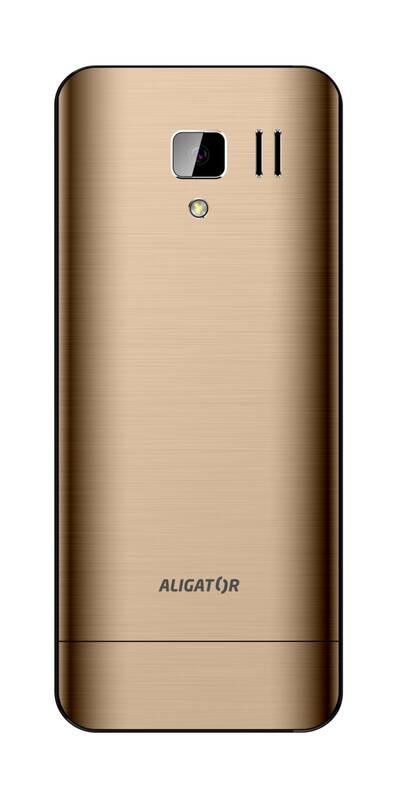 Mobilní telefon Aligator D950 Dual Sim zlatý