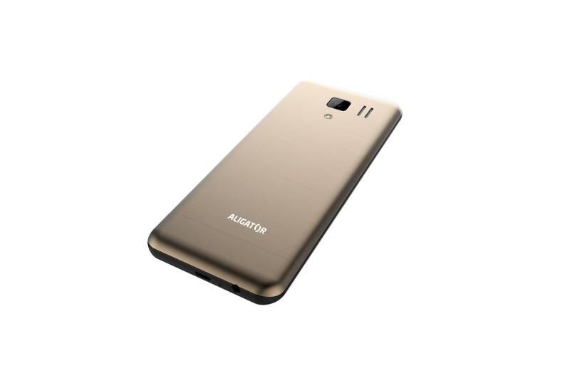 Mobilní telefon Aligator D950 Dual Sim zlatý
