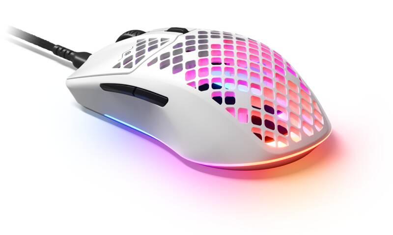 Myš SteelSeries Aerox 3 bílá
