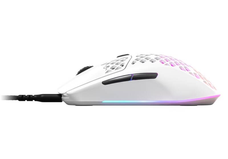 Myš SteelSeries Aerox 3 bílá