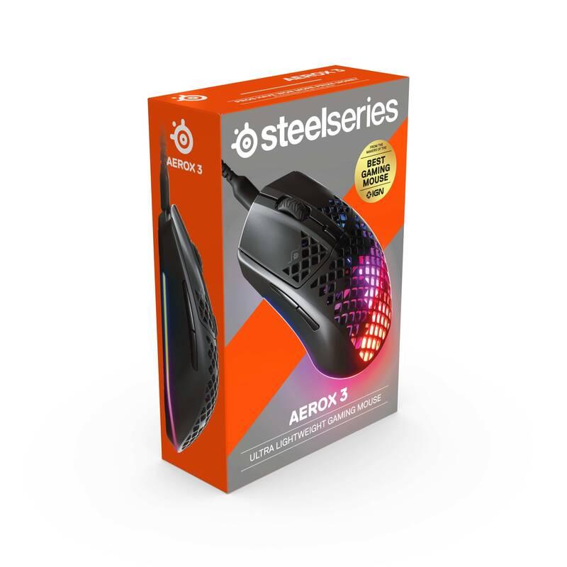 Myš SteelSeries Aerox 3 černá