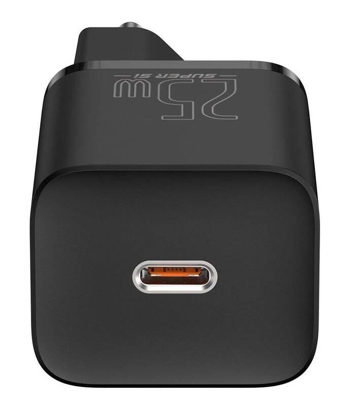 Nabíječka do sítě Baseus Super Si USB-C 25W USB-C kabel 1m černá
