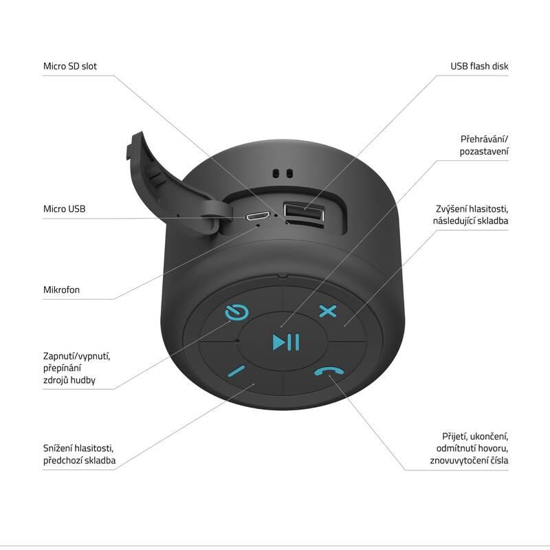 Přenosný reproduktor LAMAX Sphere2 černý