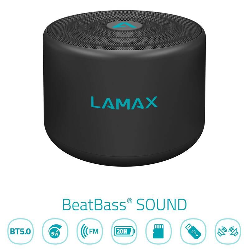 Přenosný reproduktor LAMAX Sphere2 černý