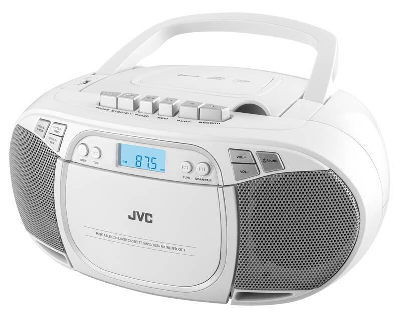 Radiomagnetofon s CD JVC RC-E451W bílý