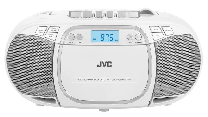 Radiomagnetofon s CD JVC RC-E451W bílý