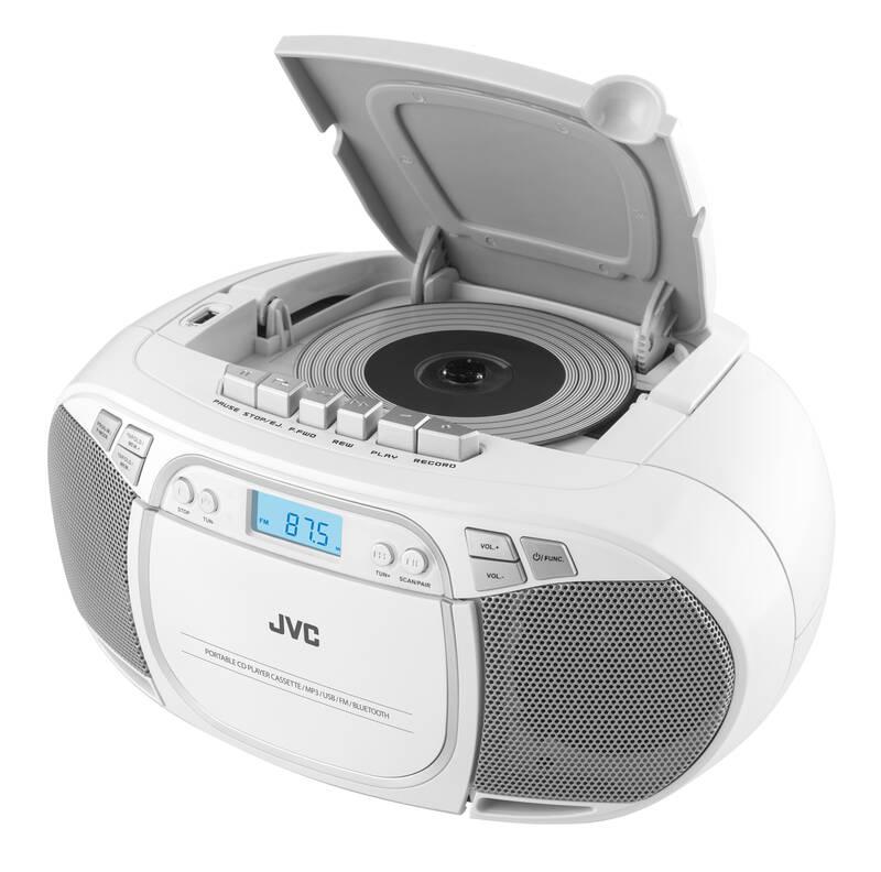 Radiomagnetofon s CD JVC RC-E451W bílý