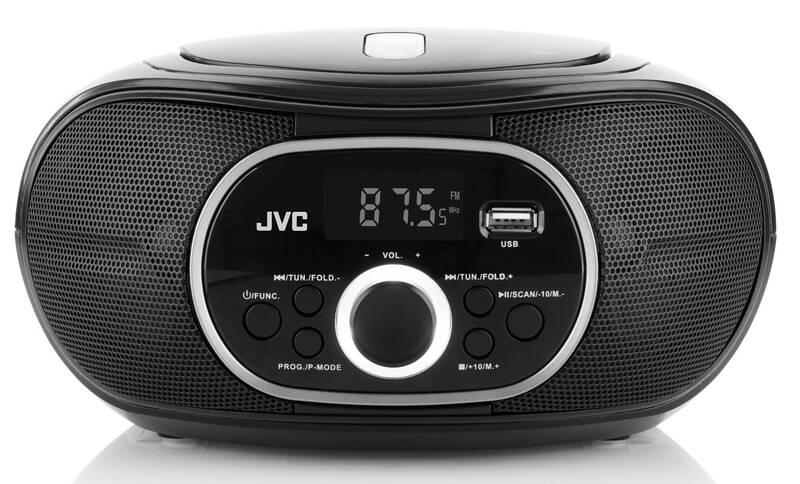 Radiopřijímač s CD JVC RD-E221B černý
