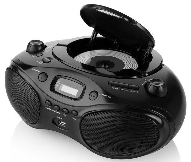 Radiopřijímač s CD JVC RD-E661B-DAB černý