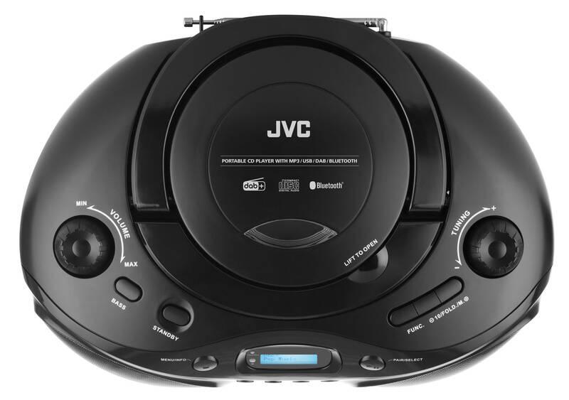 Radiopřijímač s CD JVC RD-E661B-DAB černý