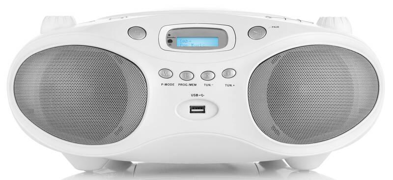 Radiopřijímač s CD JVC RD-E661W-DAB bílý